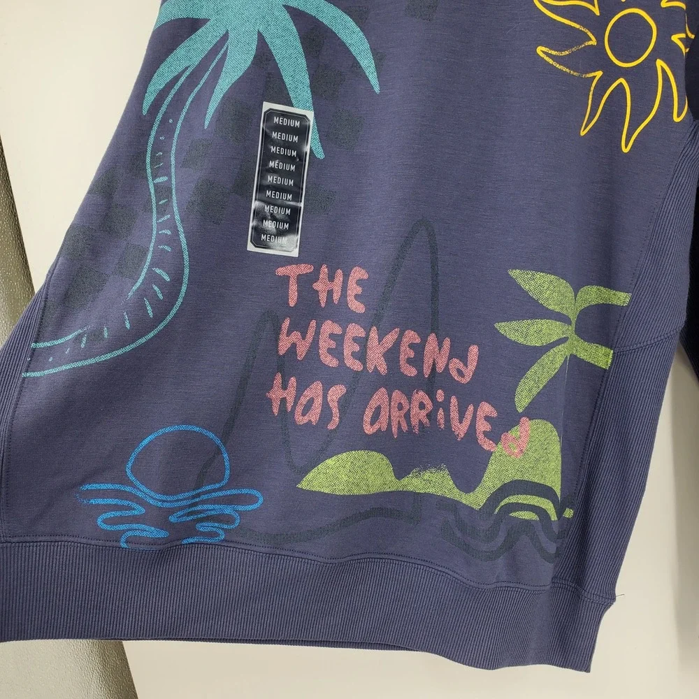 NWT Chubbies‎ The Sketchy Soft Terry Cloth Crewneck Pullover Preppy Sweatshirt M - Picture 14 of 14